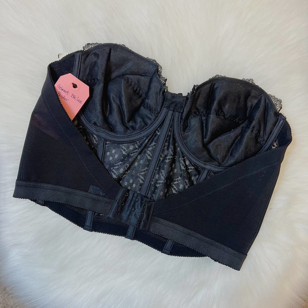 Vintage Gelmart Black Lace Bustier 1980's - Picture 3 of 4